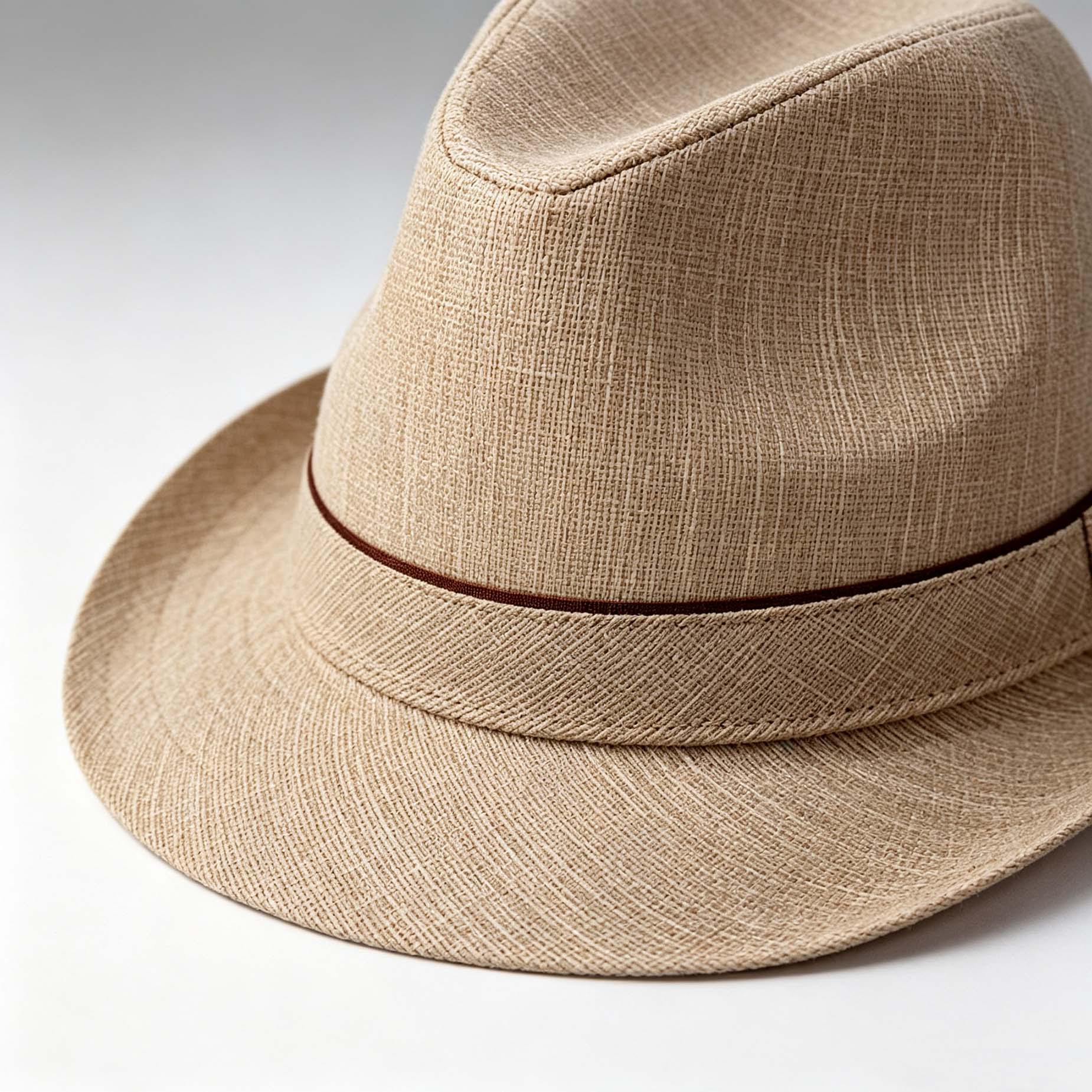 Solid Woven Summer Fedora Sun Hat