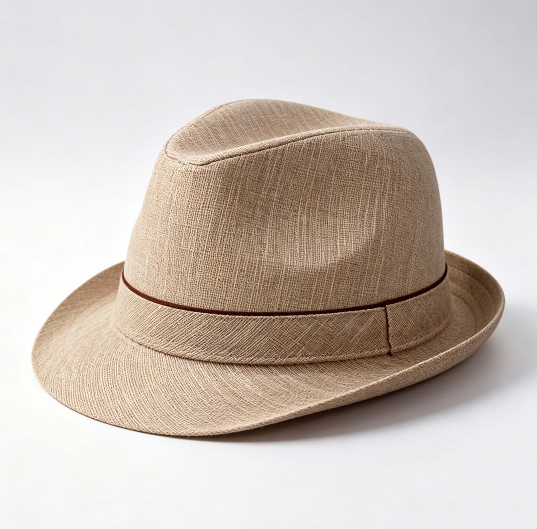 Solid Woven Summer Fedora Sun Hat