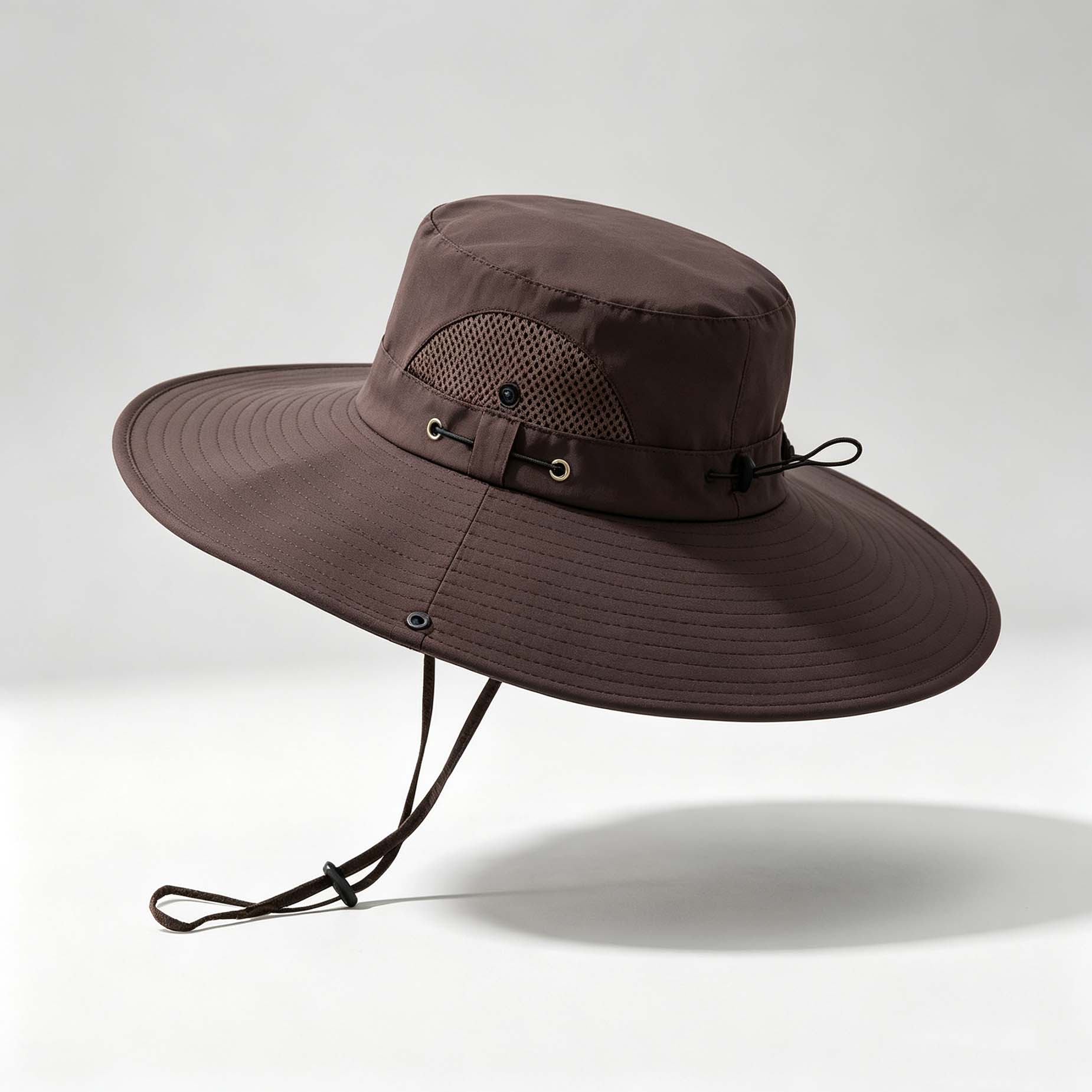Mesh Wide Brim Outdoor Fishing Bucket Hat