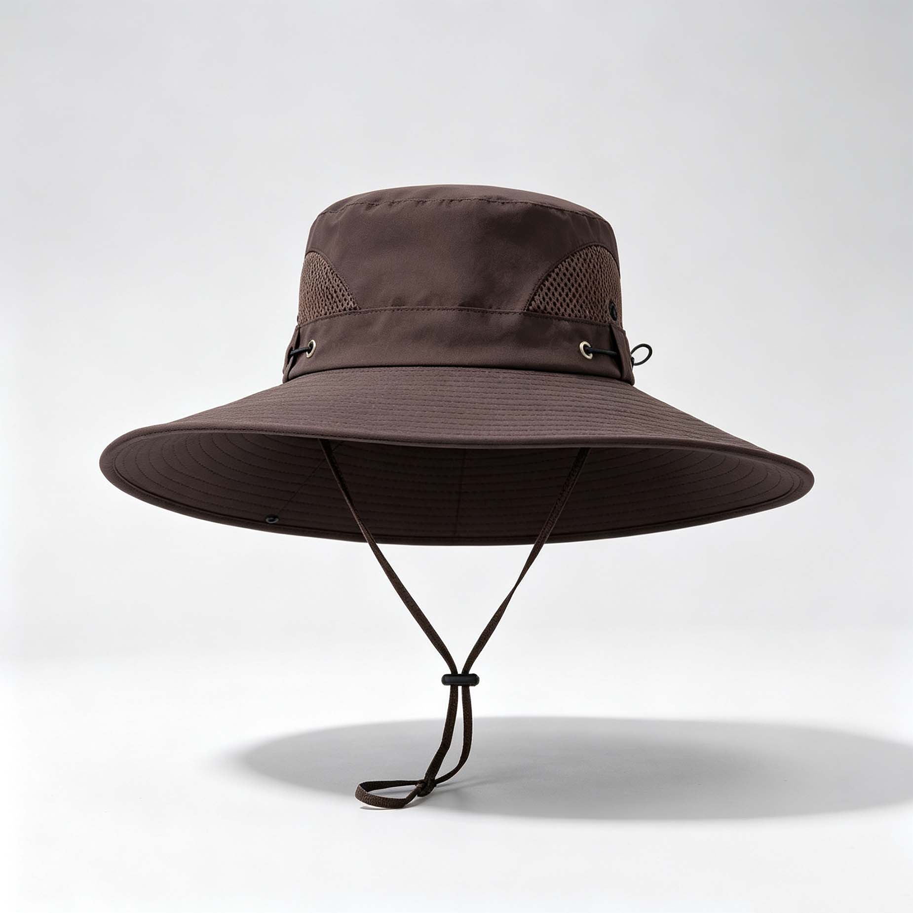 Mesh Wide Brim Outdoor Fishing Bucket Hat